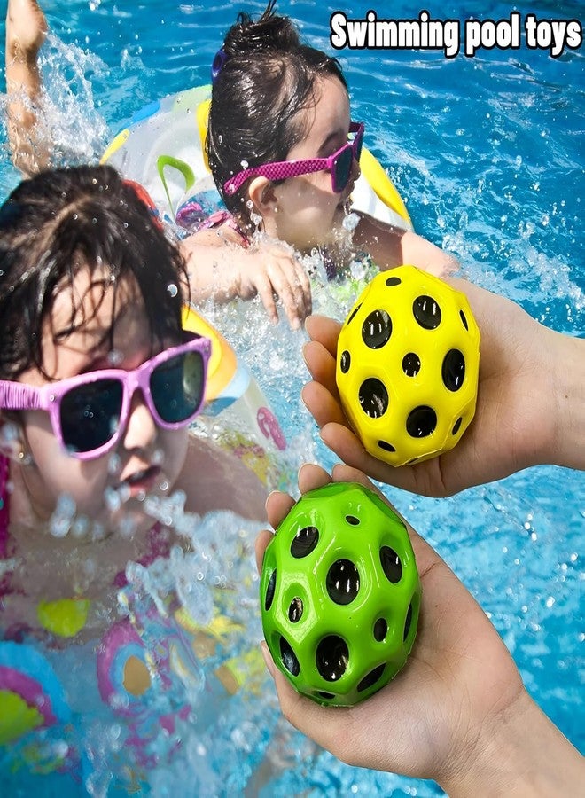 BROOKITCHEN Bouncing Ball Set, Multicolored, Durable Nylon Construction,Nylon Grabsmar Super Bouncing Moon Crater Texture Ball Bounce Ball Set of 1 Ball Random Colour_Super-Bouncing Ball-Multi Color - Image 4
